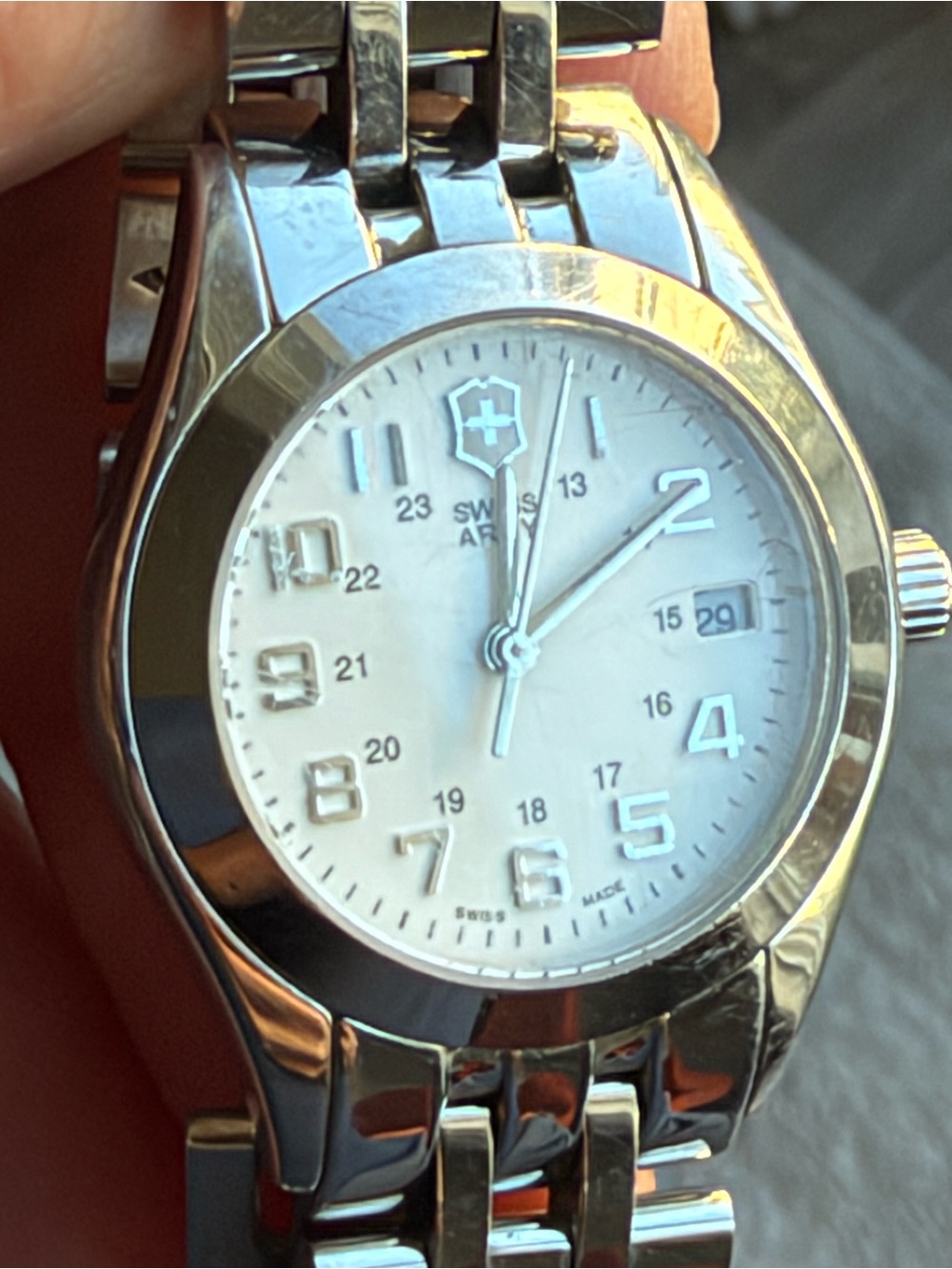 Victorinox Swiss Army Swiss Made Stainless Steel White Dial Watch